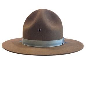 Stratton Trooper Sheriff  Campaign Style Felt Hat Montana Peaks size 7 1/8